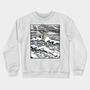 The Prince and The Little Mermaid - Ivan Bilibin Crewneck Sweatshirt